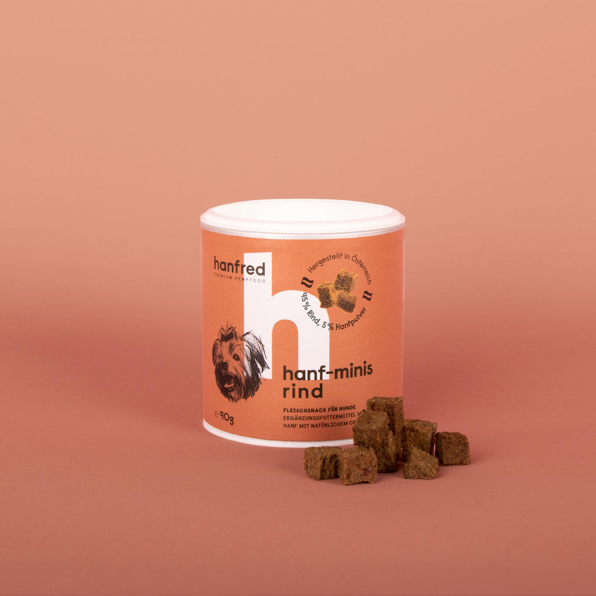 Hanf Minis CBD Hundeleckerli mit Rindfleisch von Hanfred