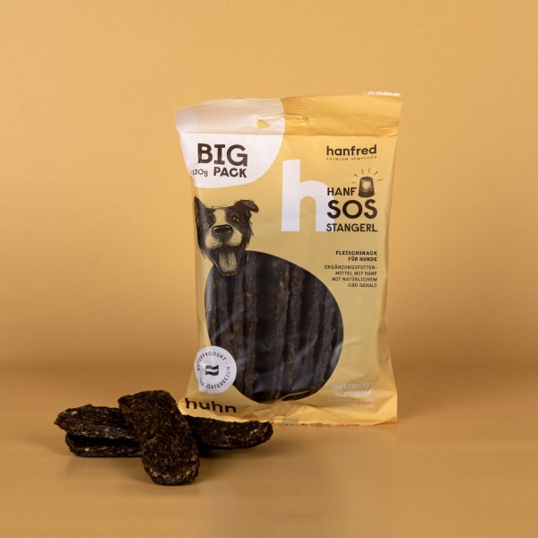 SOS Stangerl Big Pack CBD Hundeleckerli mit Hühnerfleisch von Hanfred