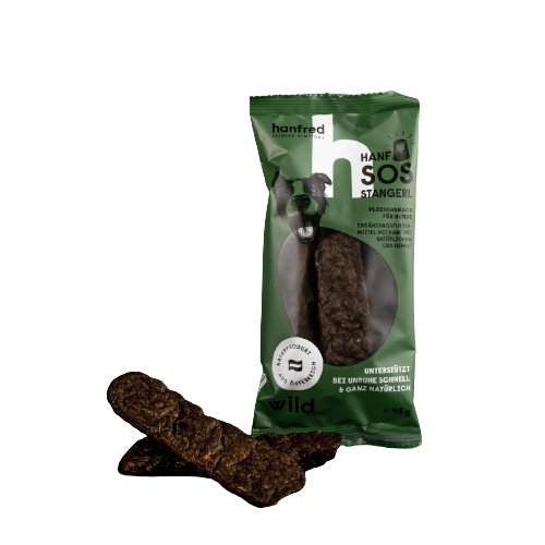SOS Stangerl CBD Hundeleckerli mit Wildfleisch von Hanfred