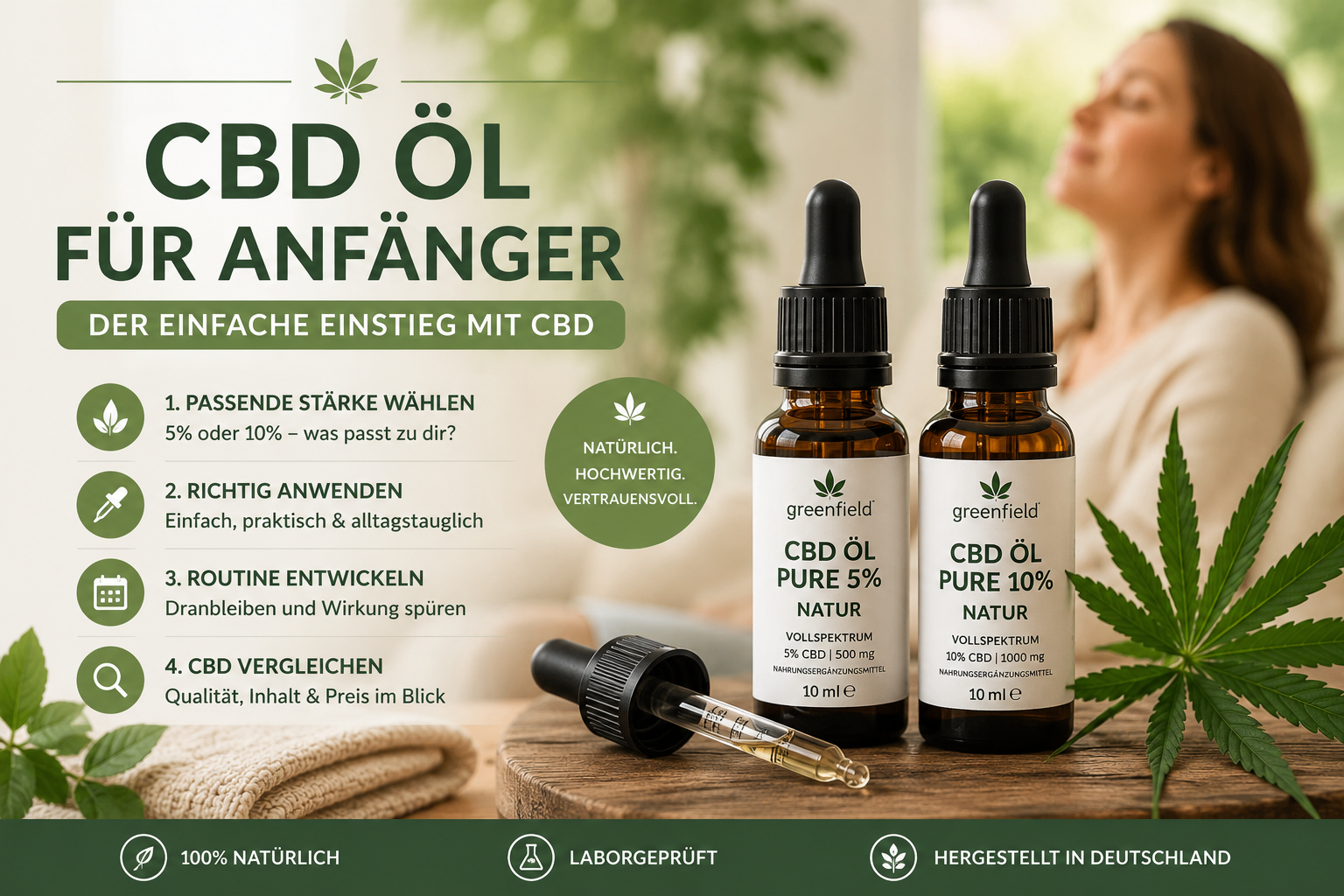 CBD Öl für Anfänger: Der einfache Einstieg in die Welt von CBD