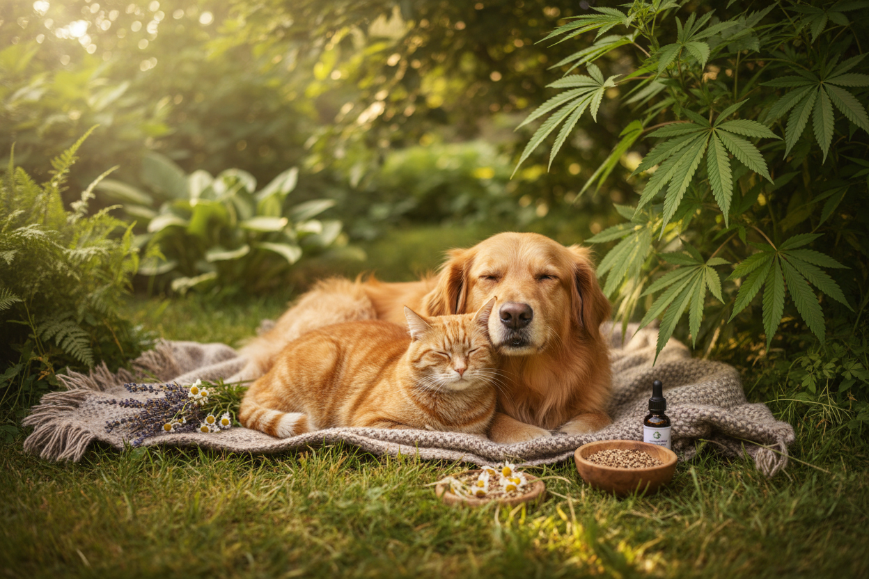 CBD für Tiere – Wirkung, Anwendung & Unterschiede bei Hund, Katze & Pferd