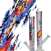 BL Glasbong Zylinder Flammen 5mm