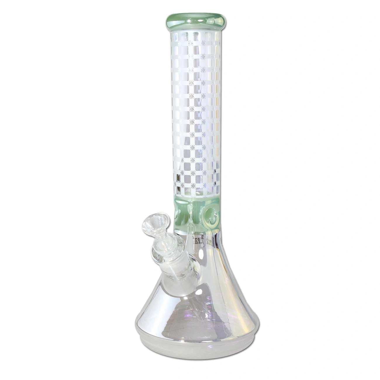 BL Glasbong sandgestrahlt Beakerbong Ice 7mm