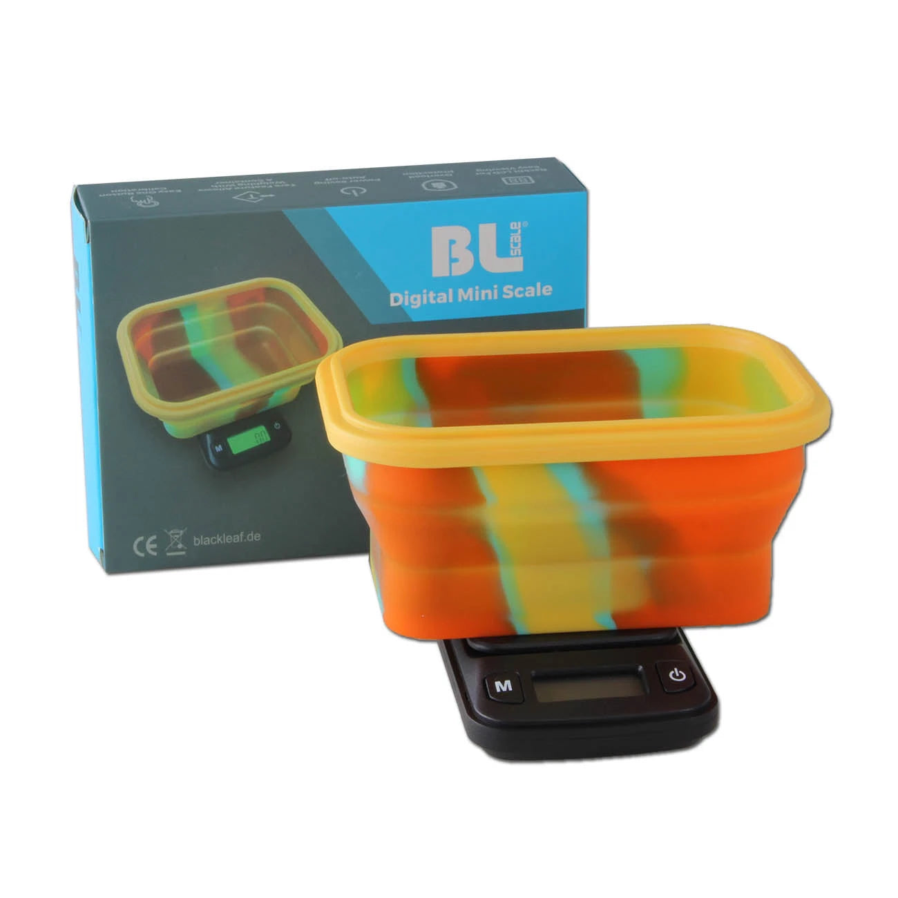 BLscale Digitalwaage mit Silikonschale mit 100 und 500g 