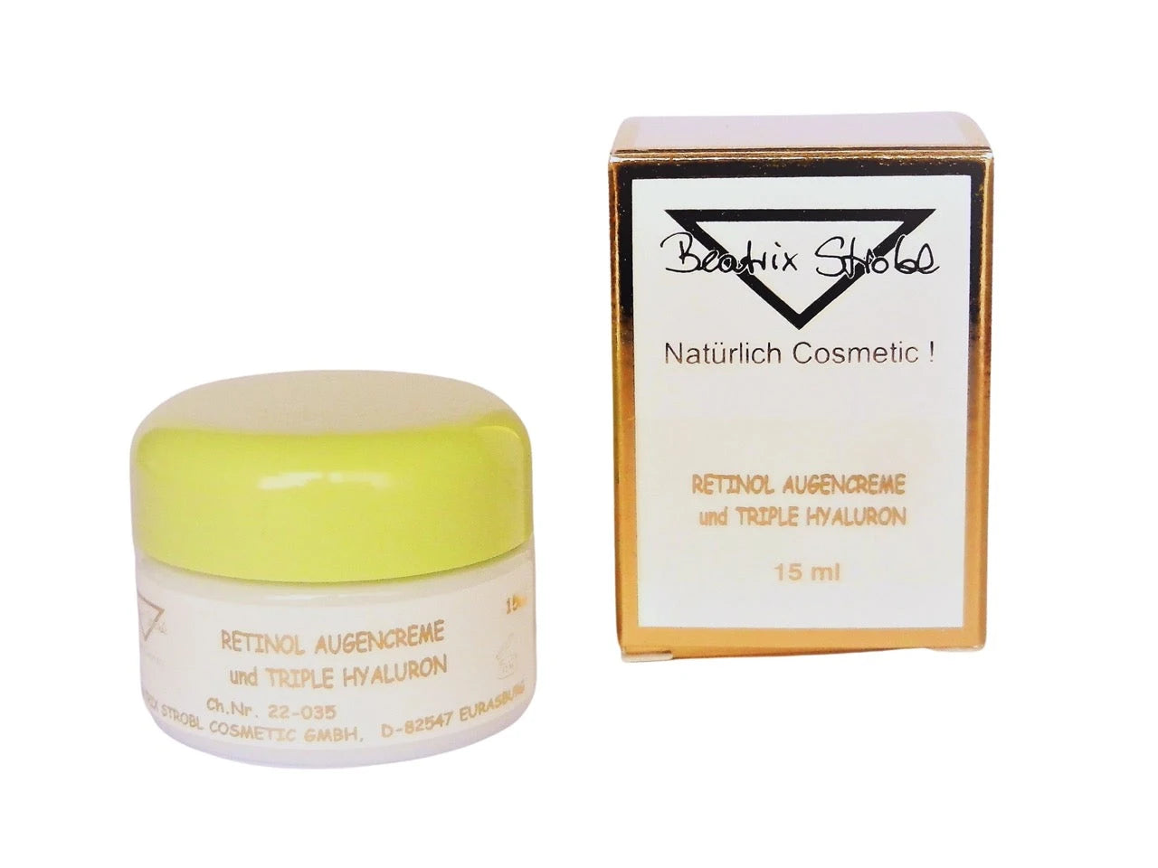 Retinol Augencreme und Triple Hyaluron 15ml