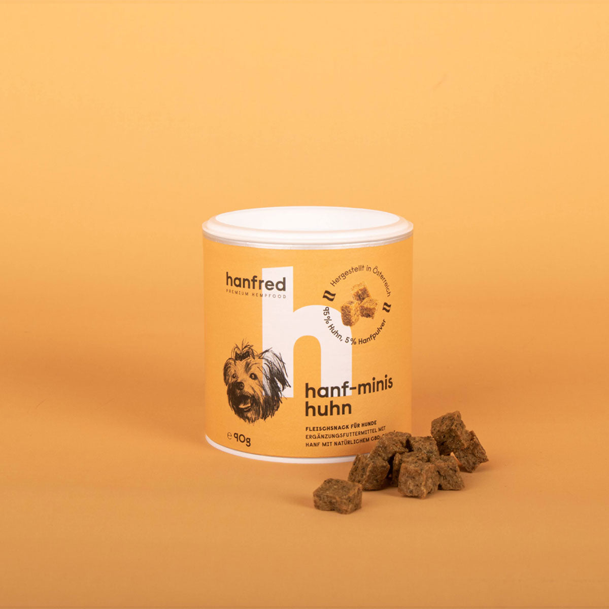 Hanf Minis CBD Hundeleckerli mit Hühnerfleisch von Hanfred