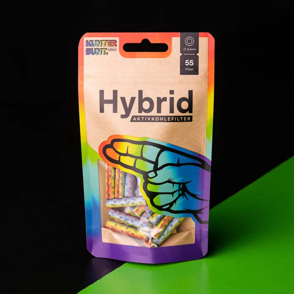 Aktivkohlefilter Hybrid Bunt 55 Stück 