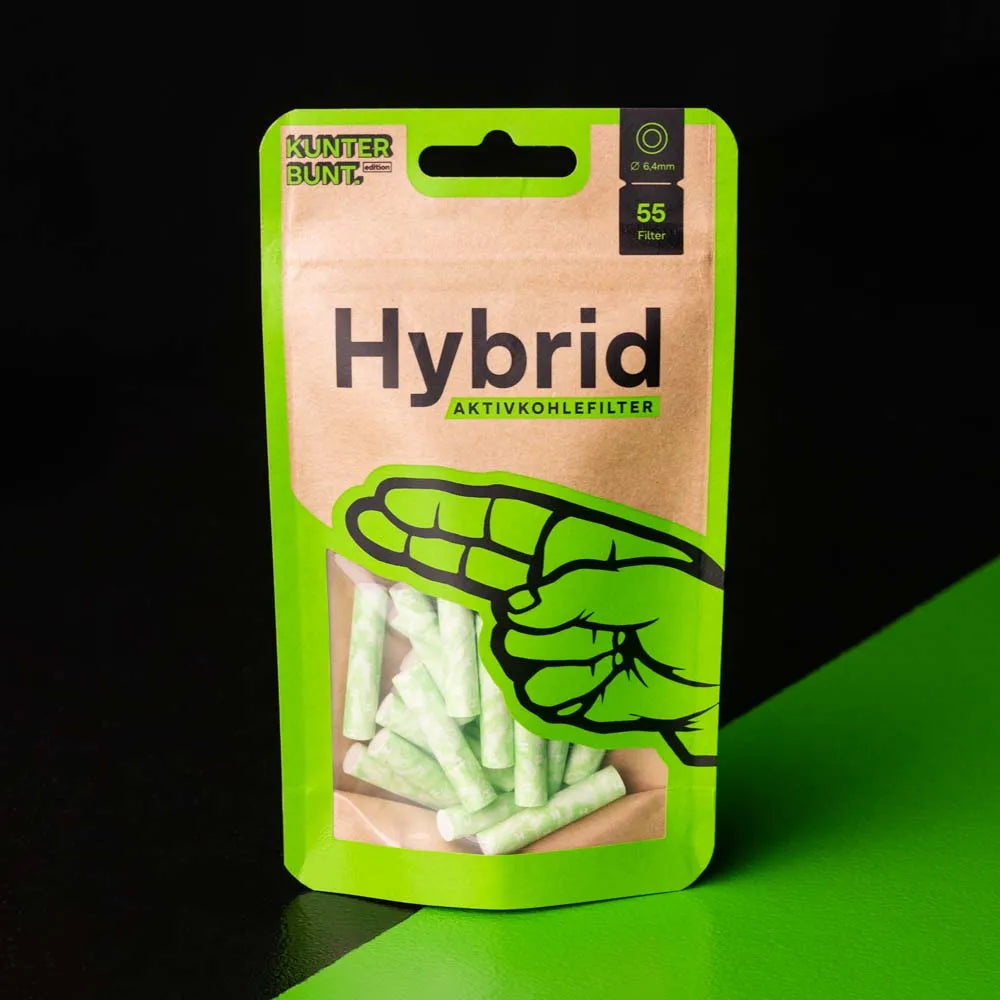 Aktivkohlefilter Hybrid Grün 55 Stück 