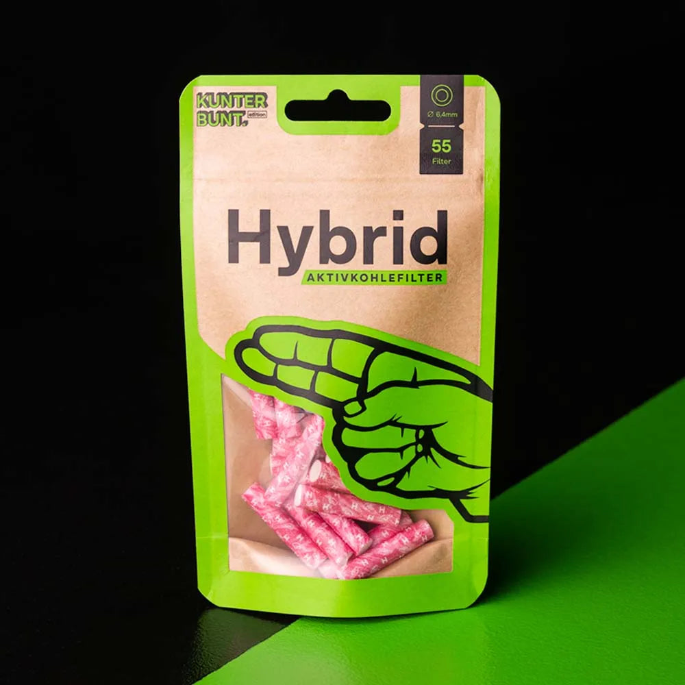 Aktivkohlefilter Hybrid Rosa 55 Stück 