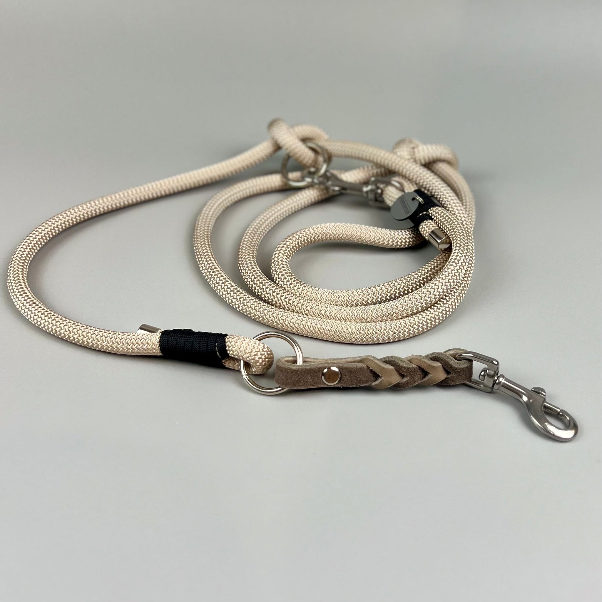 ☾ Wunsch - Mondtänzer Boho Hundeleine, 10mm