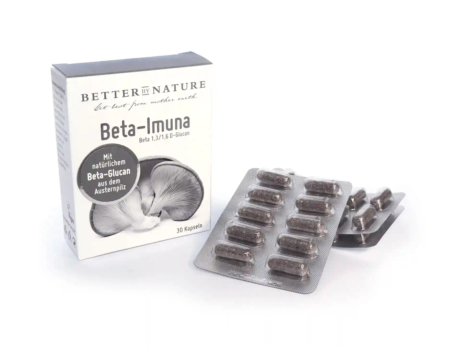 Beta-Imuna Kapseln mit Beta-Glucan aus dem Austernpilz