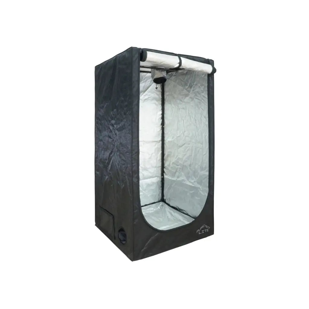 pure tent vers 20 Größe 80x80x180 Außen schwarz Innen Silber